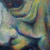 L'homme au regard perçant-  Huile 100X70 - 2019